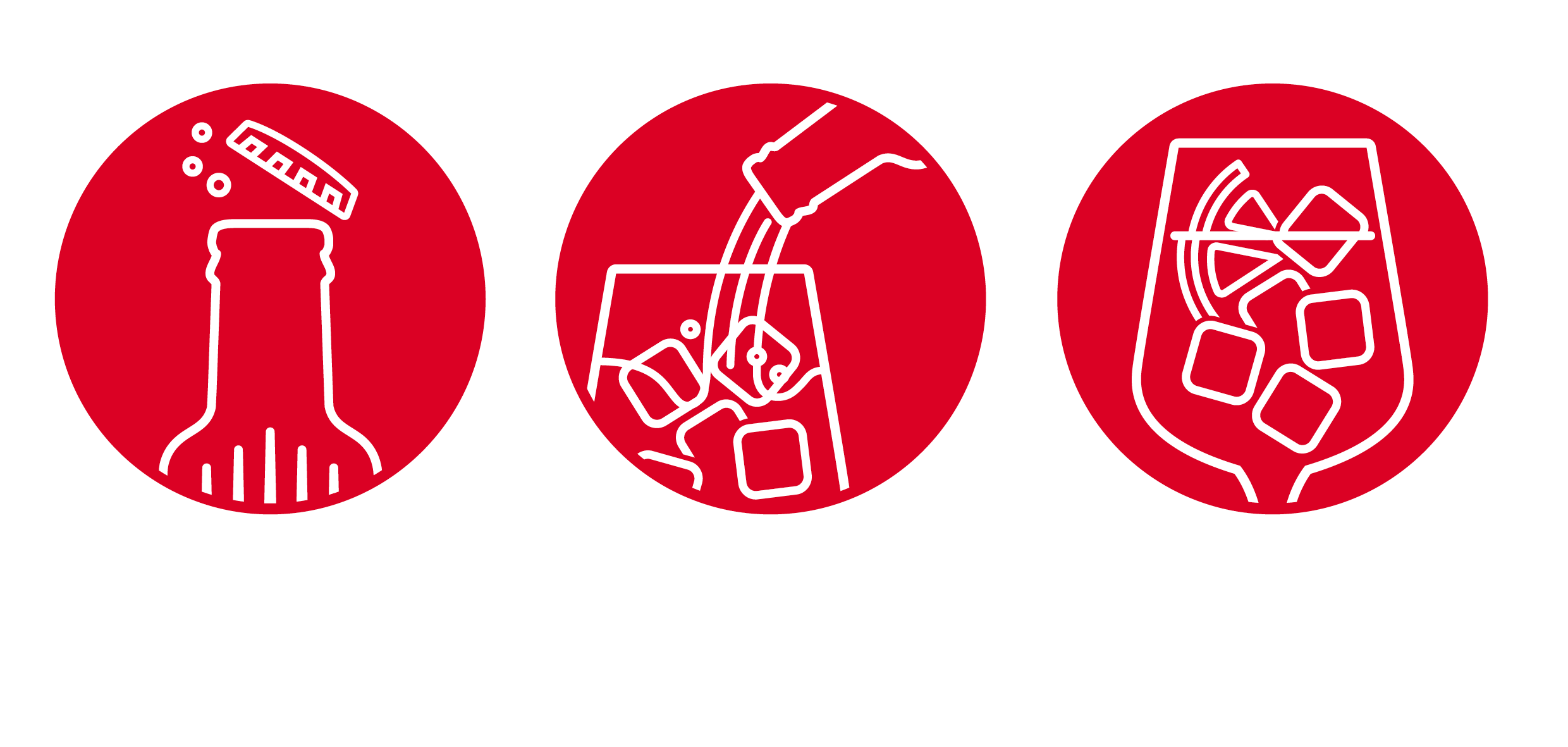 Rezept-Schritte: Fläschchen öffnen, auf Eis geben, Orangenscheibe